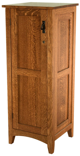 Amish Flush Mission With Lockable Door Jewelry Armoire