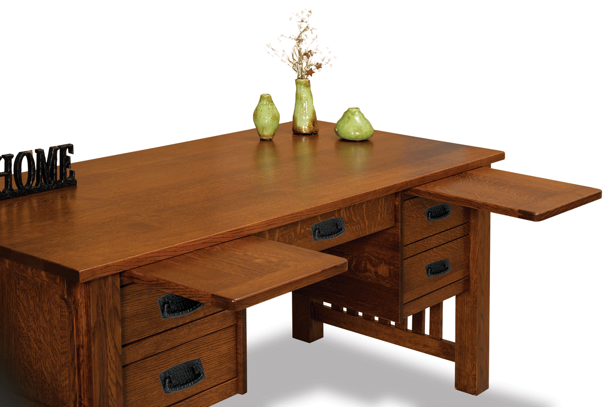 Amish Outlet Store Bridger Mission Desk - Thumbnail 2
