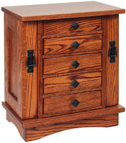 Amish Mission 5-Drawer Jewelry Chest