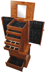 Amish Deluxe Jewelry Armoire