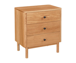 Amish Ledo 3 Drawer Nightstand