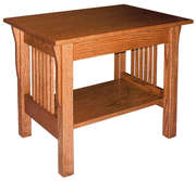 LIVING ROOM: Prairie Mission End Table in Oak