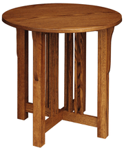 Amish Prairie Mission Round End Table