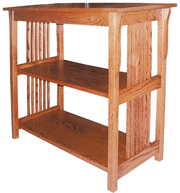 Amish Prairie Mission Double Shelf Sofa Table