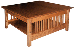 Amish Prairie Mission Square Coffee Table