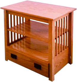 Amish Mission TV Stand with Drawer