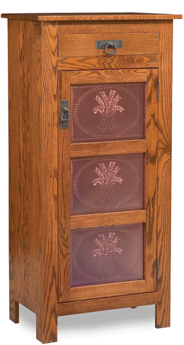 Amish Mission Jelly Safe with Drawer & Copper