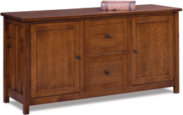 Amish Kascade 2 Door/2 Drawer File Cabinet