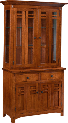 Amish Bungalow 2-Door Hutch