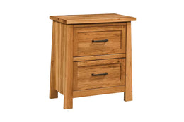 Amish Buffalo 2 Drawer Nightstand