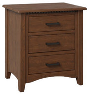 Amish Marina 3 Drawer Nightstand