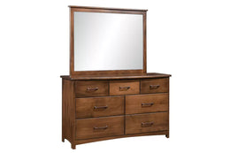 Amish Hunt 7 Drawer Dresser with Mirror
