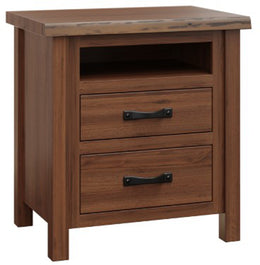 Amish Littleton 2 Drawer Nightstand