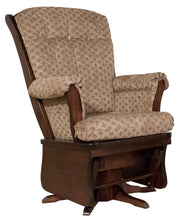 Amish Sleigh Back Swivel Glider