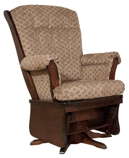 Amish Sleigh Back Swivel Glider
