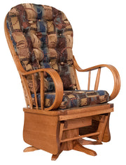 Amish Miller Bow Back Swivel Glider