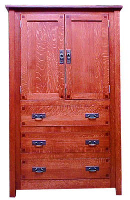 Amish Mission Square Armoire