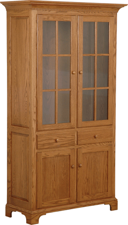 Amish New Bedford Shaker Dining Cabinet