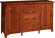 Amish Bungalow 2-Door/4-Drawer Server
