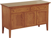 Amish New Bedford Shaker 3 Door Sideboard