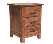 Amish Farm Size Mission 3 Drawer Nightstand