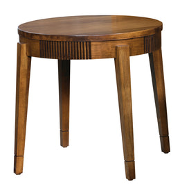 Amish Bellaire Round End Table