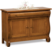 Amish Old Classic Sleigh Enclosed Sofa Table