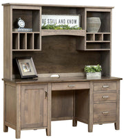 Amish Boston Credenza with Hutch Top
