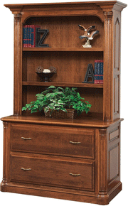 Amish Portland Lateral File and Bookshelf