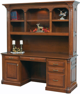 Amish Portland Credenza with Hutch