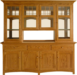 Amish Baltimore Hutch with Center Opening