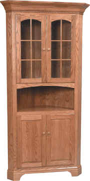 Amish Dover Deluxe Corner Hutch