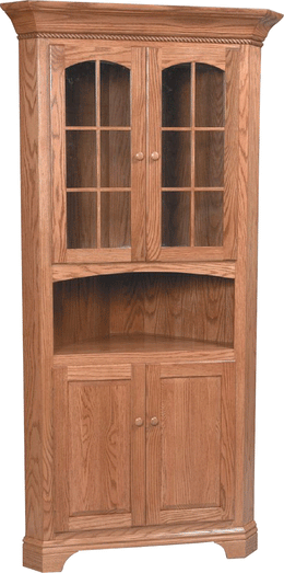 Amish Dover Deluxe Corner Hutch