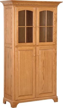 Amish Dover Deluxe Dining Cabinet with Short Doors