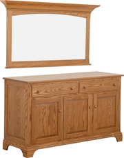Amish Dover Deluxe Buffet with Mirror