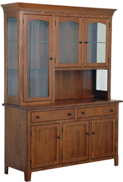 Amish Cambridge 3-Door Hutch