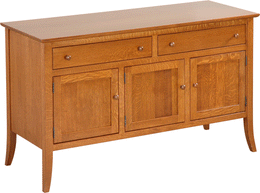 Amish Cambridge 3 Door Sideboard