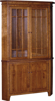 Amish Spruce Creek Corner Hutch