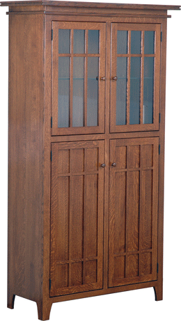 Amish Spruce Creek Dining Cabinet with Short Doors