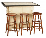 Amish Grand Tall 2 Door Island with Turned Legs