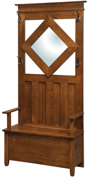 Amish Leslin Hall Seat
