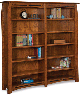 Amish Boulder Creek Double Bookcase