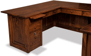 Amish Victorian Wrap Around Desk with Hutch