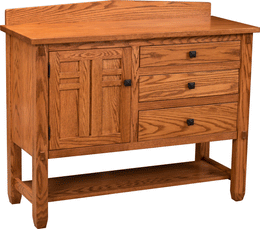 Amish Bungalow 1-Door/3-Drawer Sideboard