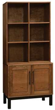 Amish Cooper Bookcase with Doors