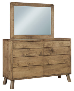 Amish Torrance 8 Drawer Dresser with Mirror