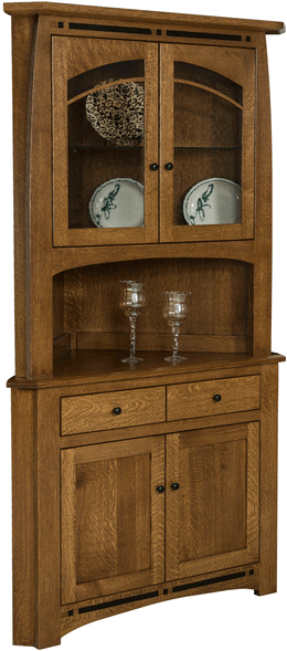 Amish Boulder Creek Corner Hutch