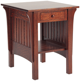 Amish Mission End Table with Drawer