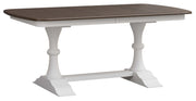 Amish Sunberry Double Pedestal Table