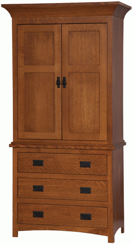 Amish Michaels Mission Armoire